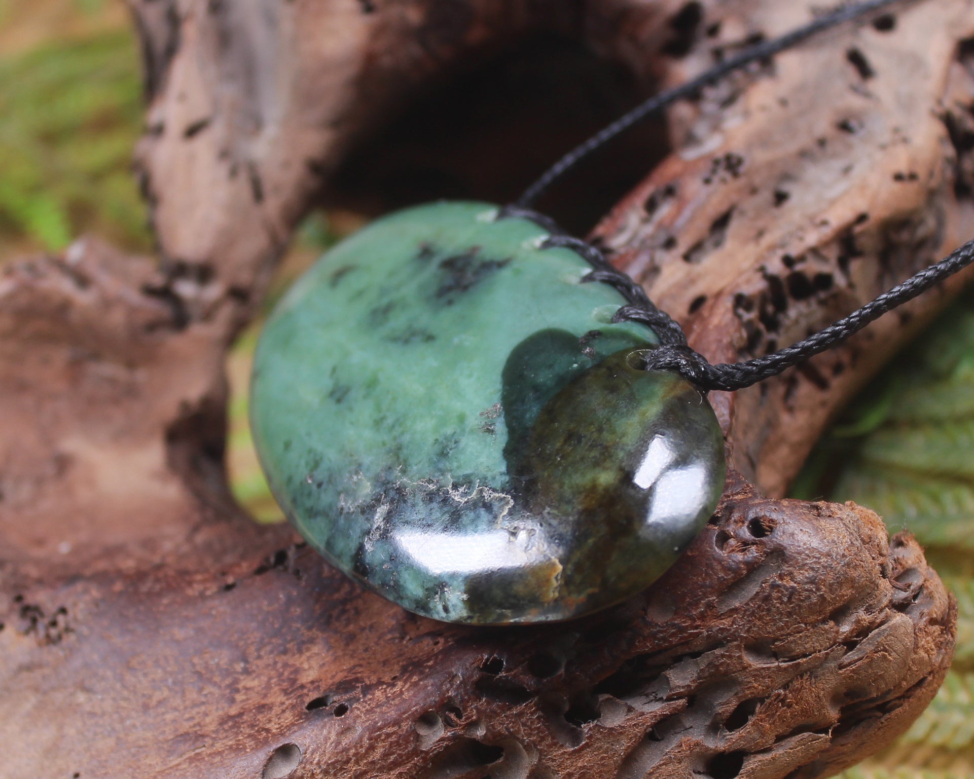 Breastplate or Shield carved from Inanga Pounamu - NZ Greenstone