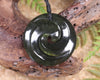 Koru carved from Rimu Pounamu - NZ Greenstone