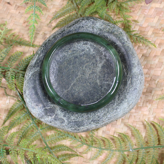 Bangle carved from Hapopo Pounamu - NZ Greenstone