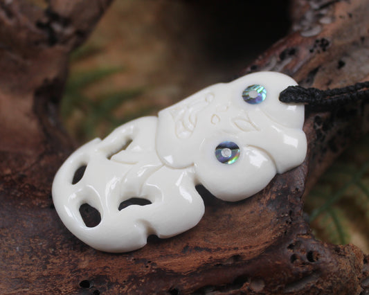 Hei Tiki carved from Bone