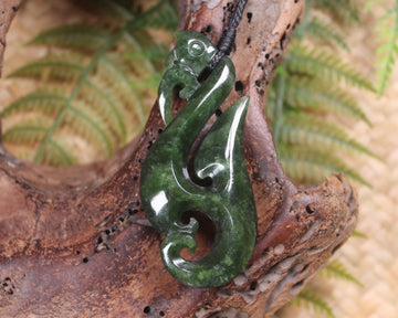 Manaia carved from Kawakawa Pounamu - NZ Greenstone