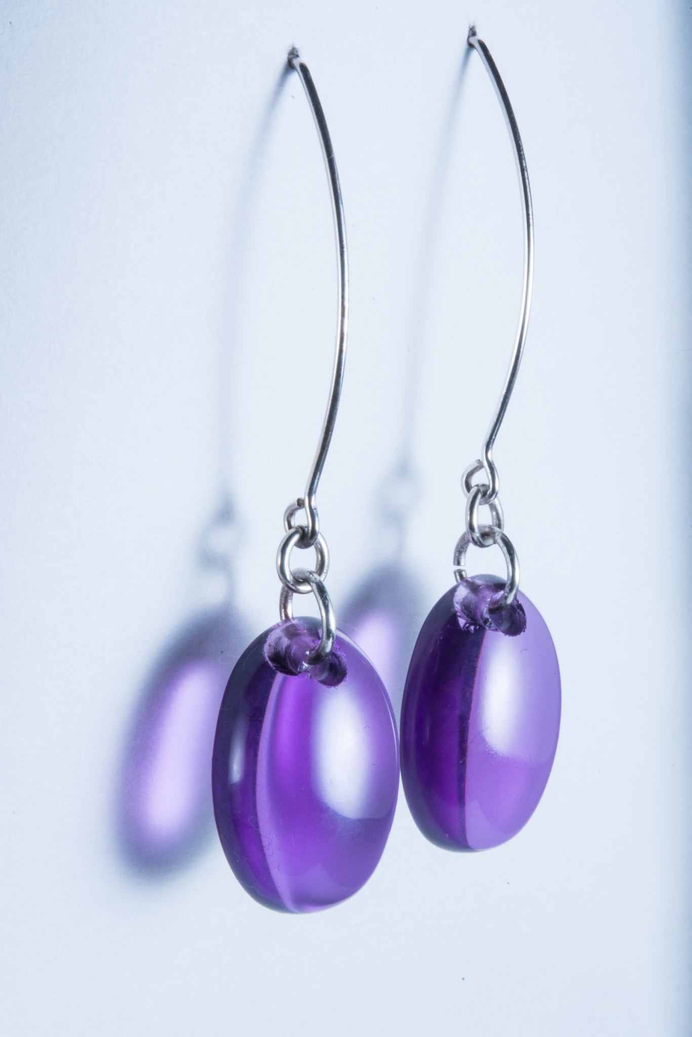 Amethyst Sterling Silver Earrings (S242)