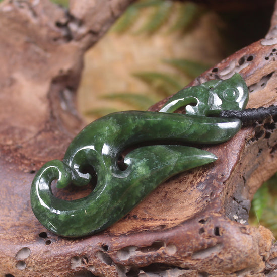 Manaia carved from Kawakawa Pounamu - NZ Greenstone