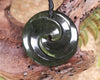 Koru carved from Rimu Pounamu - NZ Greenstone