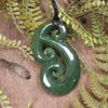 Hammerhead pendant carved from Hapopo Pounamu - NZ Greenstone
