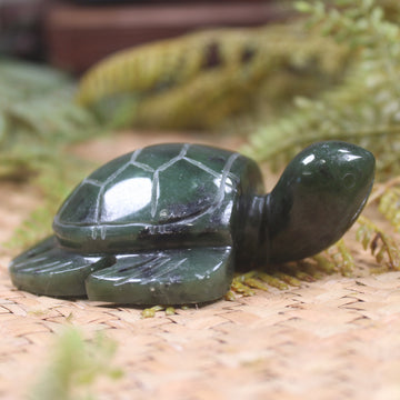 Rimu Pounamu Turtle Sculpture