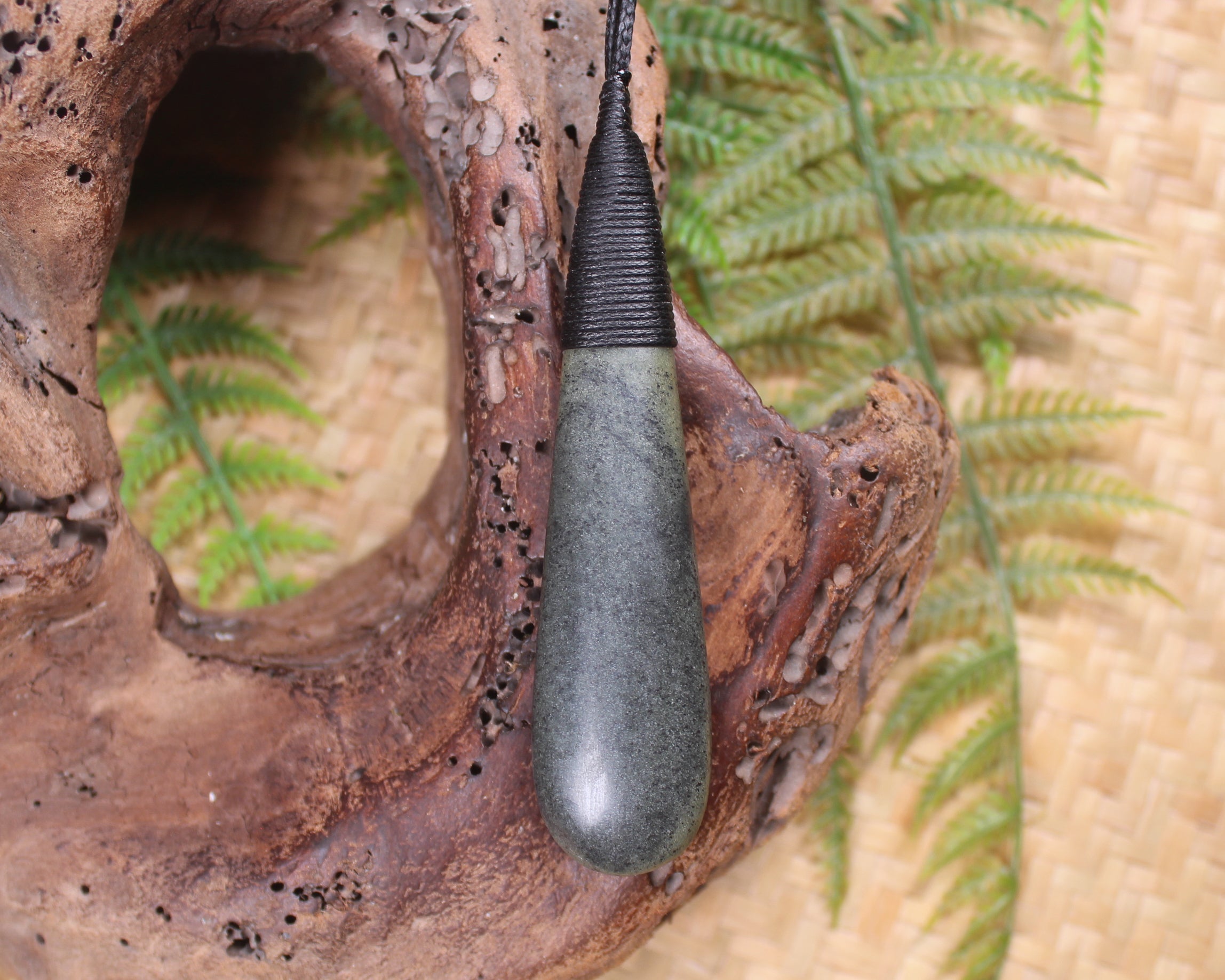 Roimata or Teardrop carved from NZ Serpentine