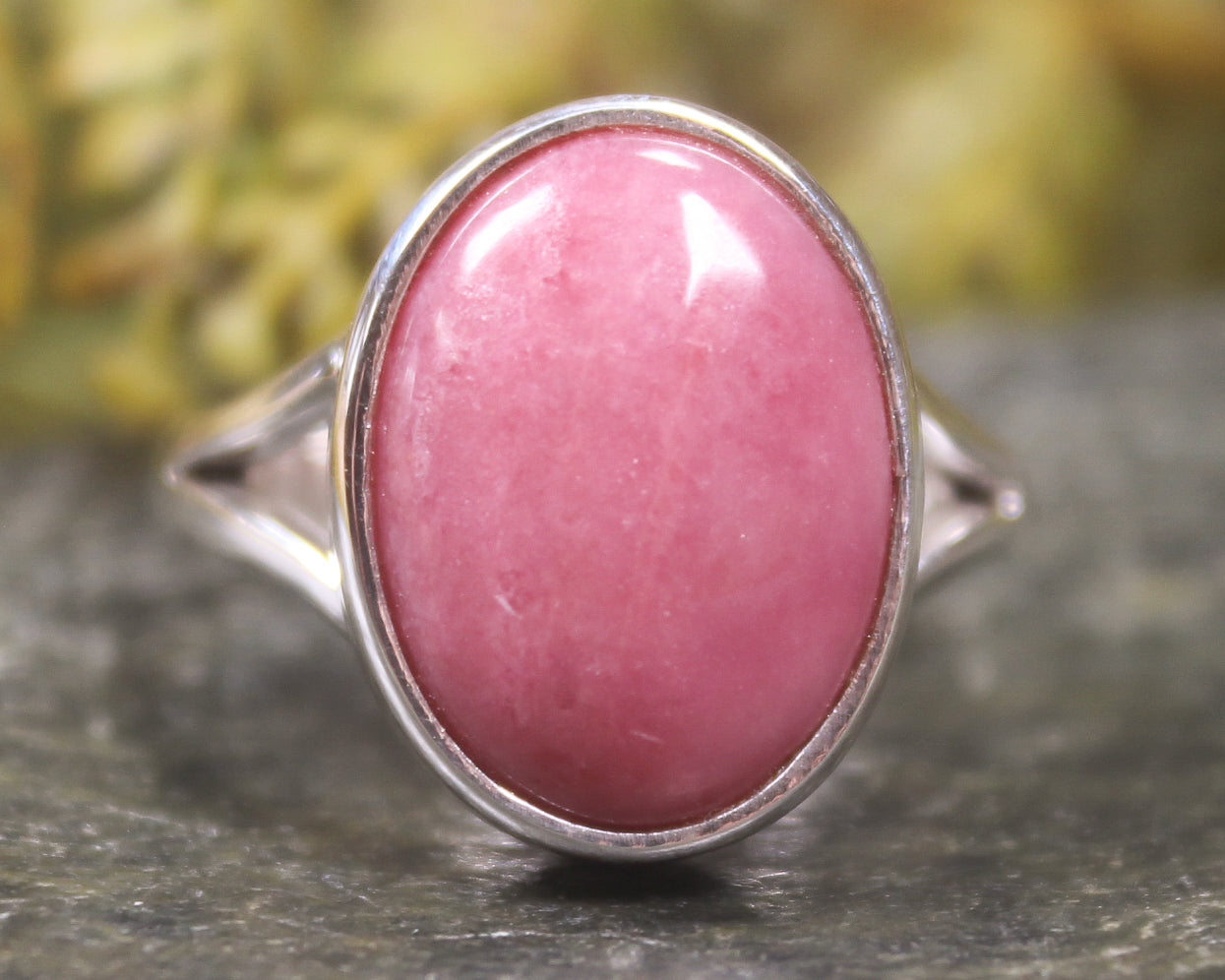 Rhodonite Sterling Silver Ring