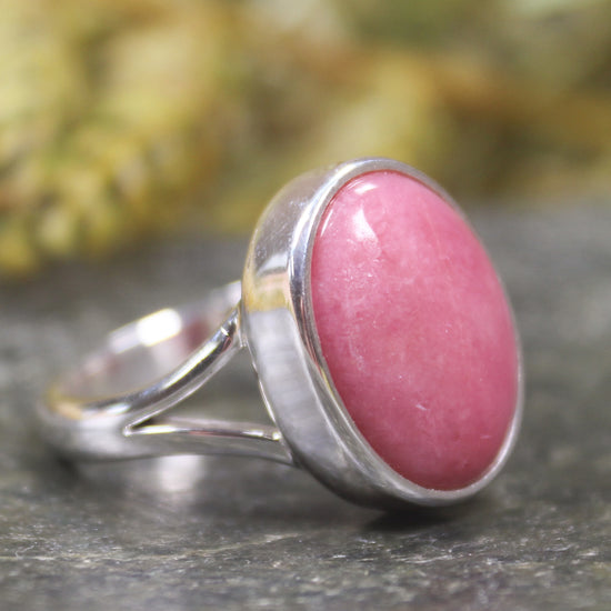 Rhodonite Sterling Silver Ring
