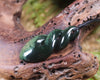 Twist or Pikorua carved from Flower Jade Pounamu - NZ Greenstone