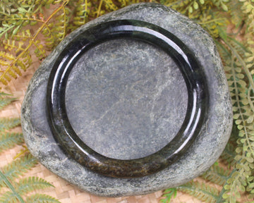 Bangle carved from Rimu Pounamu - NZ Greenstone