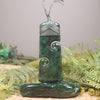 Toki with Koru sculpture carved from Rimu Pounamu - NZ Greenstone