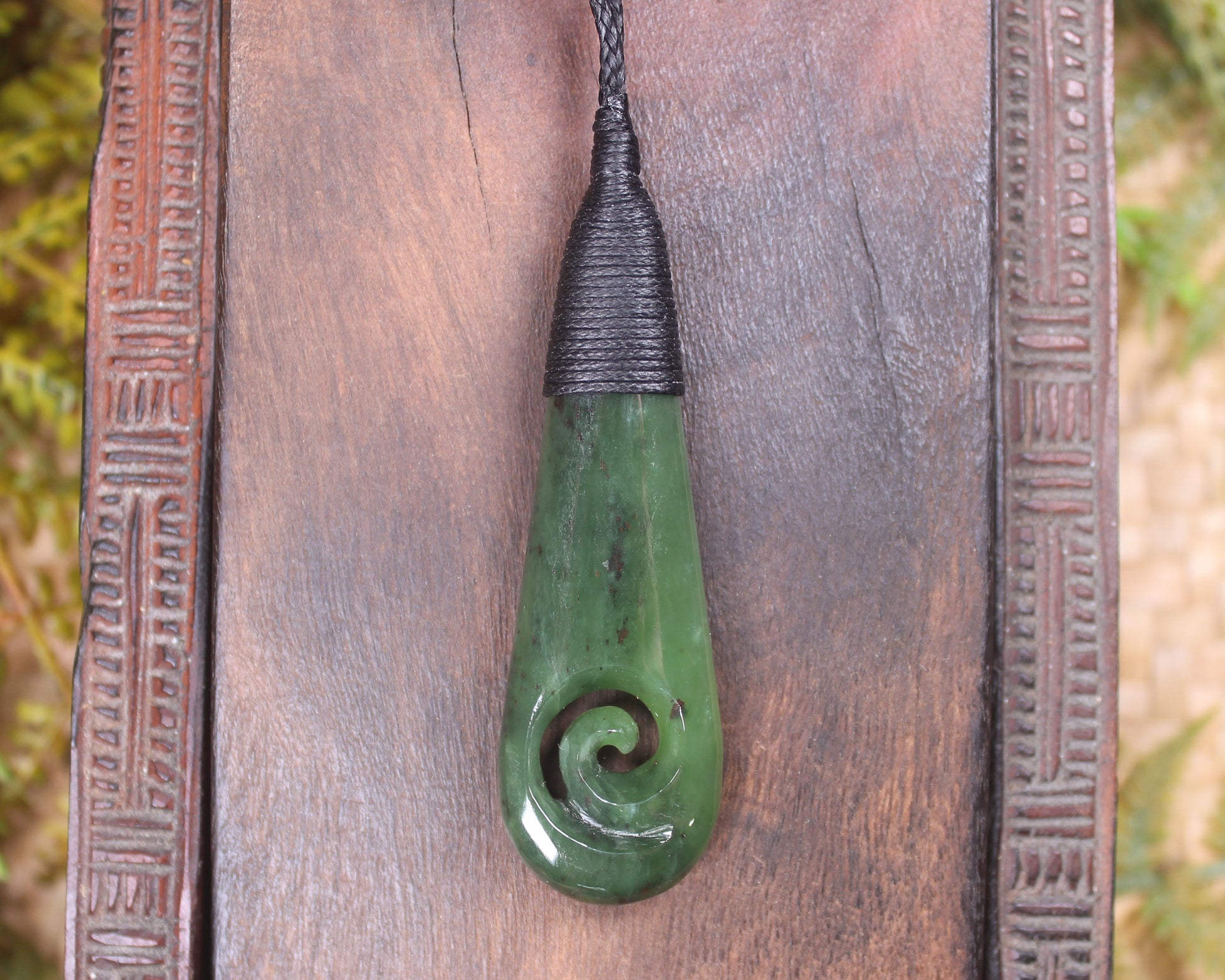 Roimata with Koru Pounamu Pendant - NZ Greenstone