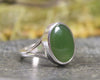 Sterling Silver Hapopo Pounamu Ring - NZ Greenstone