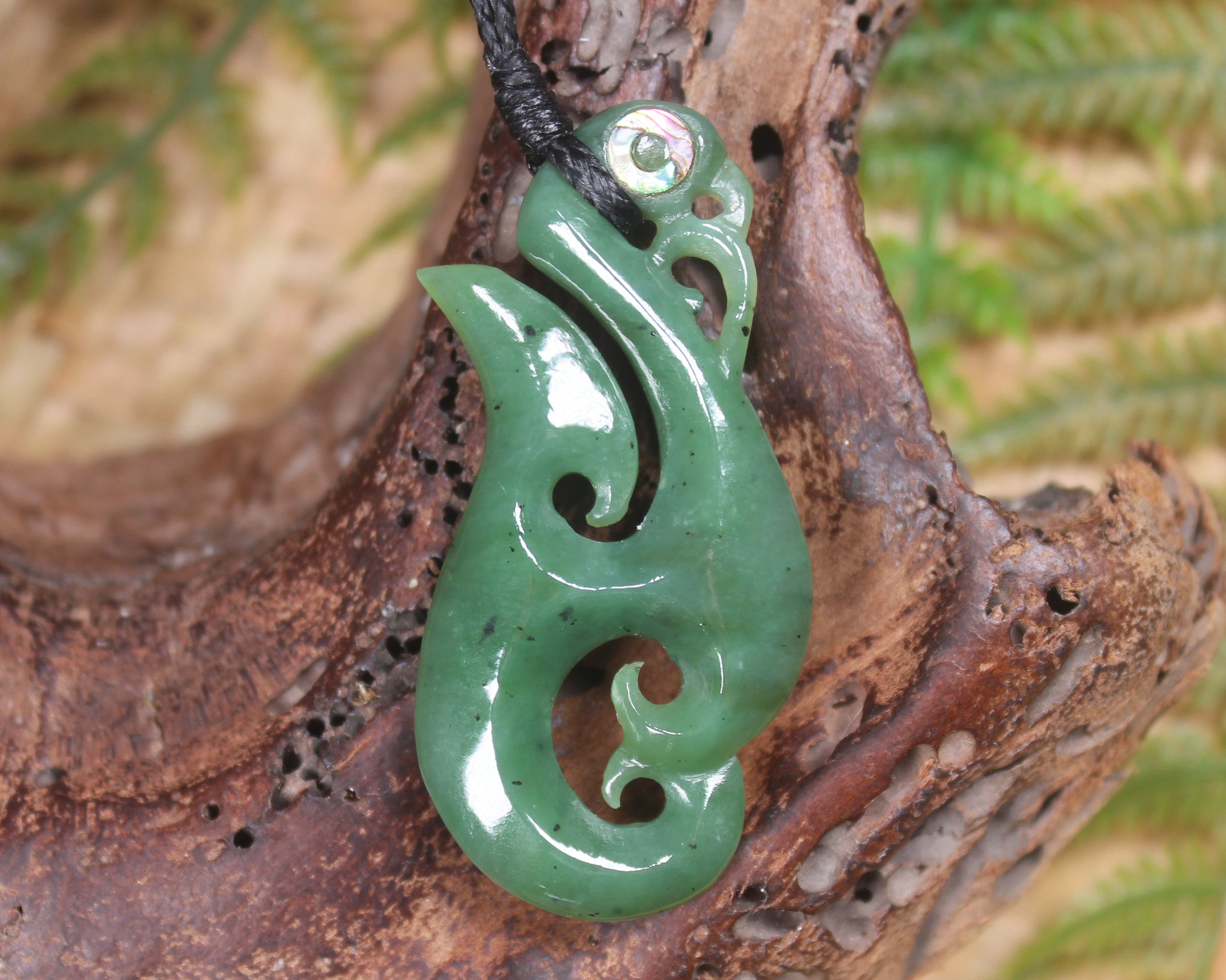 Manaia carved from Hapopo Pounamu - NZ Greenstone