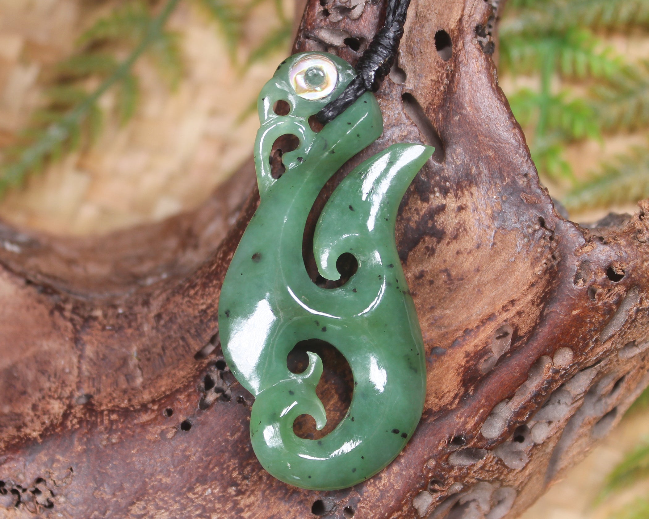 Manaia carved from Hapopo Pounamu - NZ Greenstone