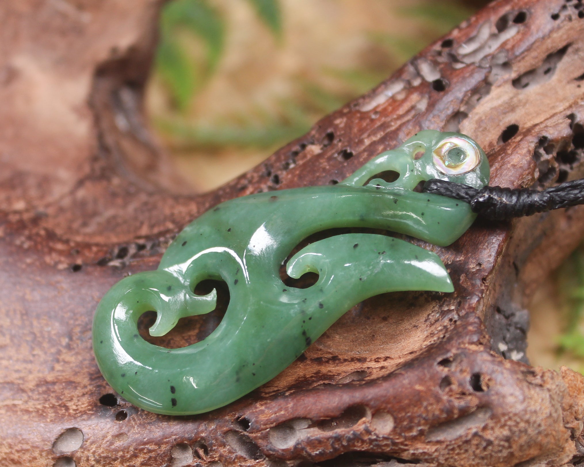 Manaia carved from Hapopo Pounamu - NZ Greenstone