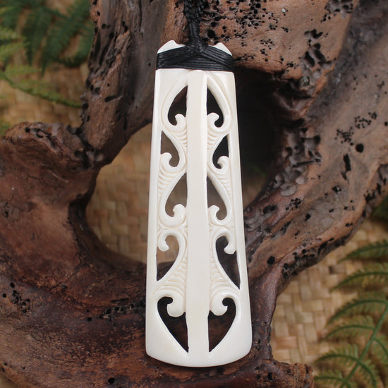 Toki or Adze carved from Beef Bone