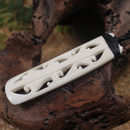 Toki or Adze carved from Beef Bone