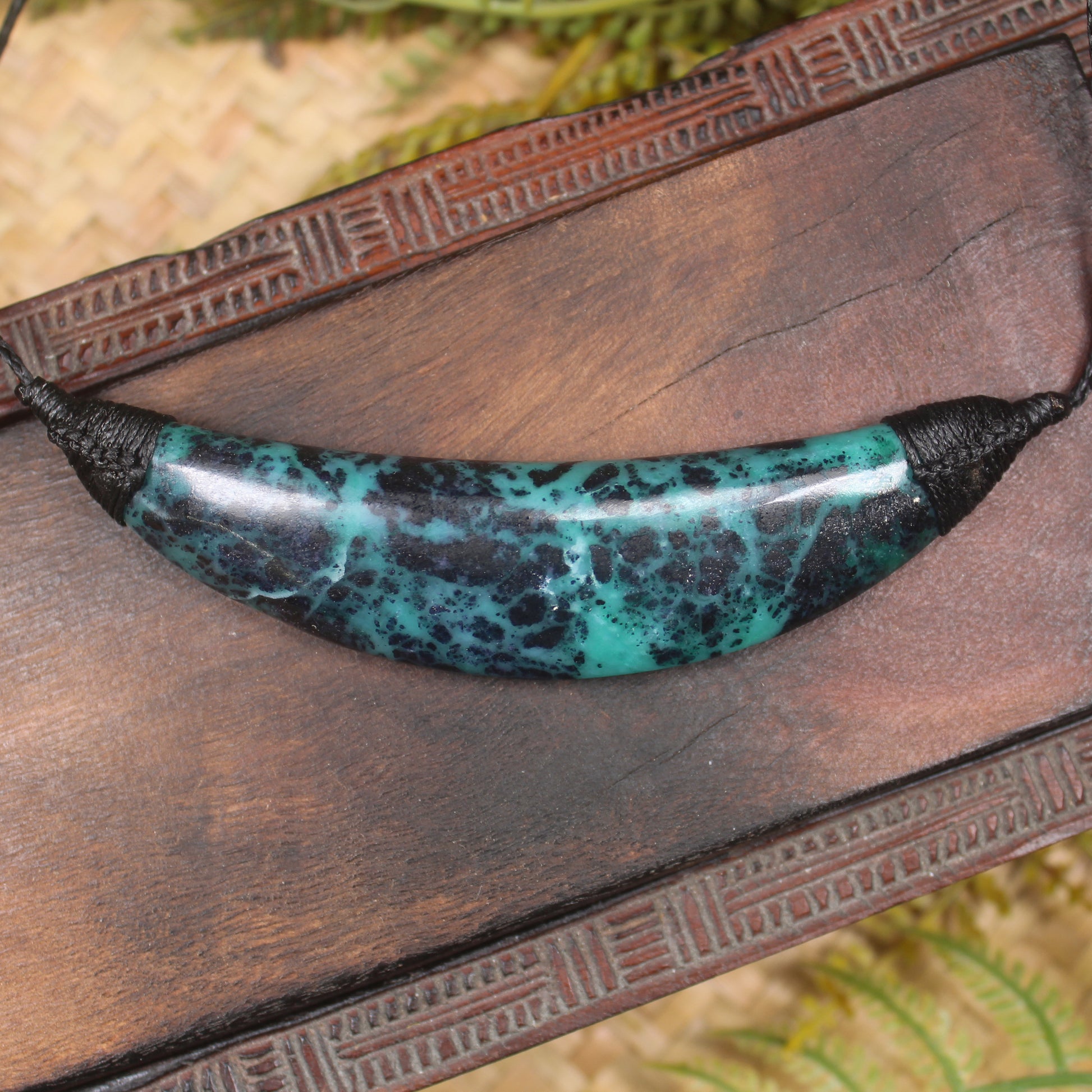 Breast plate or Shield carved from NZ Fuchsite