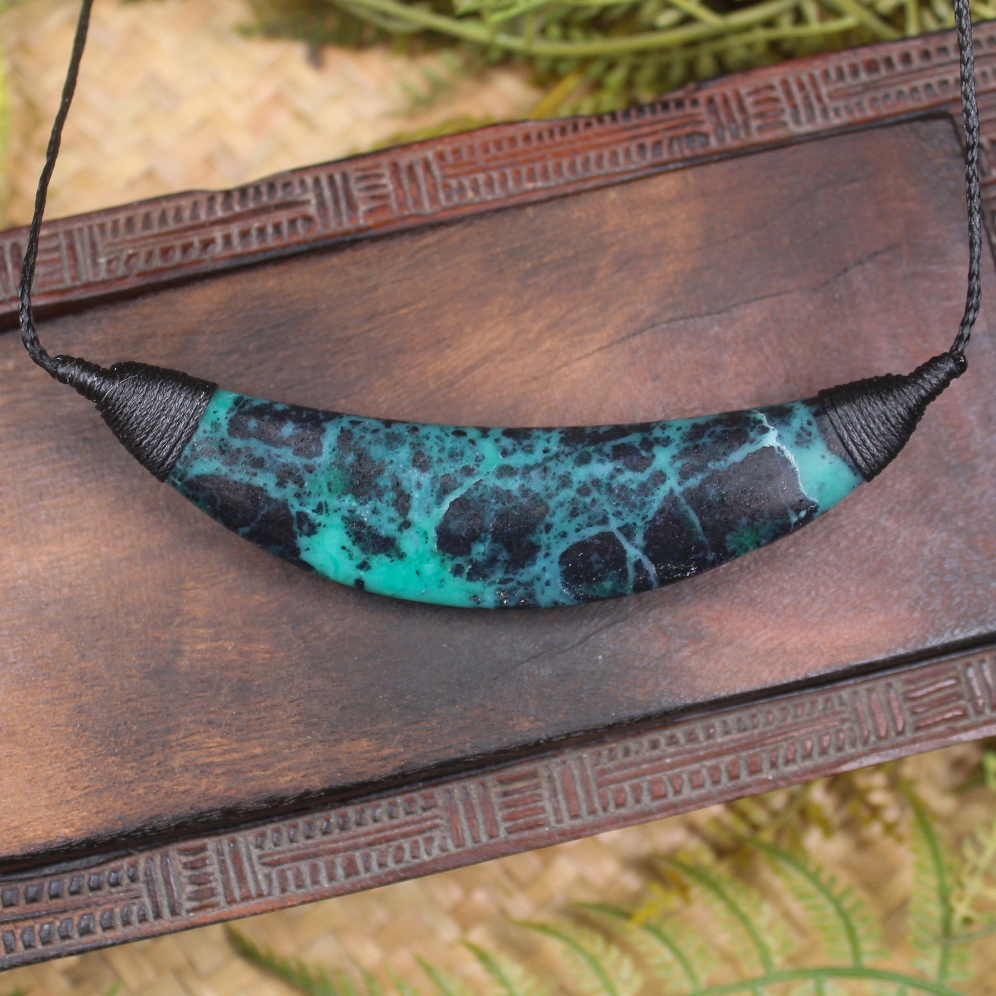 Breast plate or Shield carved from NZ Fuchsite