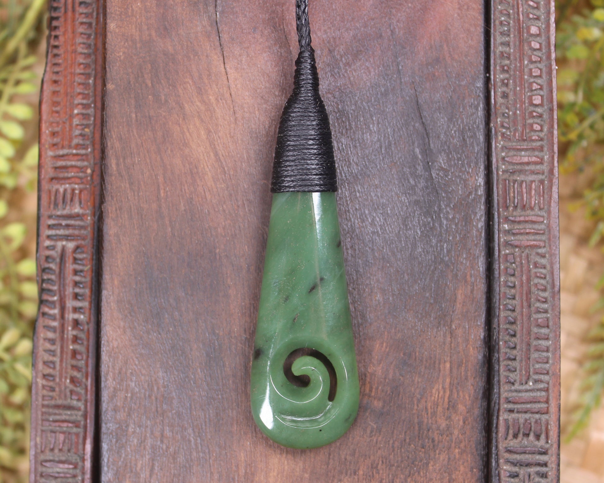 Roimata with Koru Pounamu Pendant - NZ Greenstone