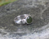 Sterling Silver Rimu Pounamu Ring - NZ Greenstone
