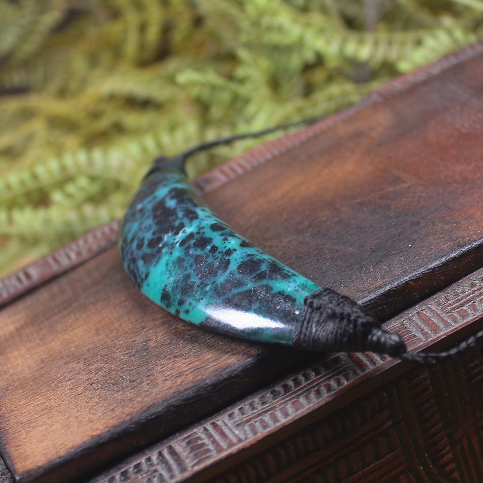 Breast plate or Shield carved from NZ Fuchsite