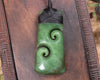 Hapopo Pounamu Toki with Koru