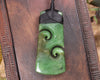 Hapopo Pounamu Toki with Koru