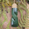 Hapopo Pounamu Toki twist pendant - NZ Greenstone