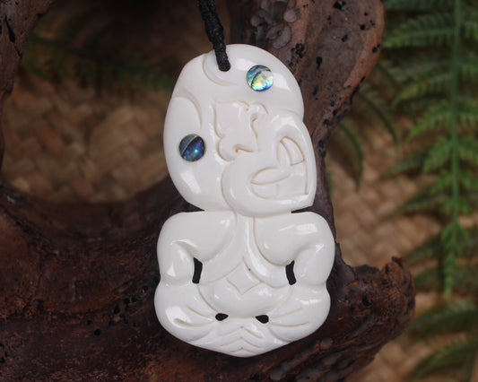 Hei Tiki carved from Bone