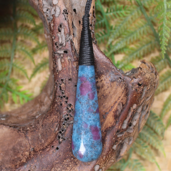 Kyanite with Ruby Roimata Pendant