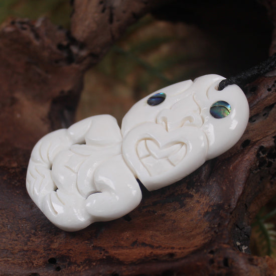 Hei Tiki carved from Bone