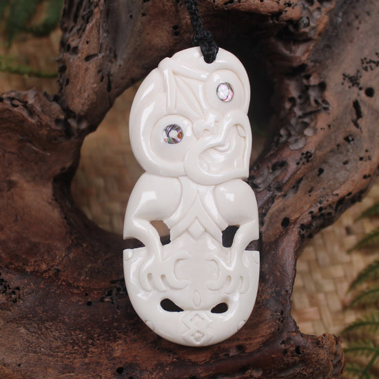 Hei Tiki carved from Bone