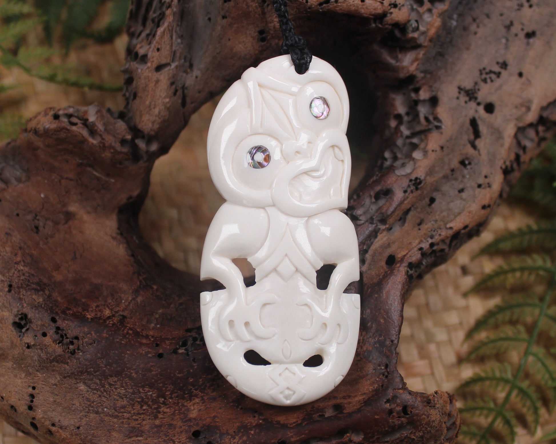 Hei Tiki carved from Bone