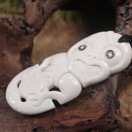 Hei Tiki carved from Bone