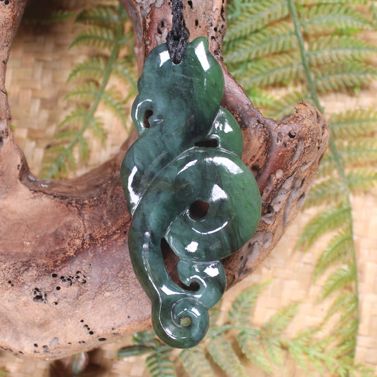 Manaia carved from Hapopo Pounamu - NZ Greenstone