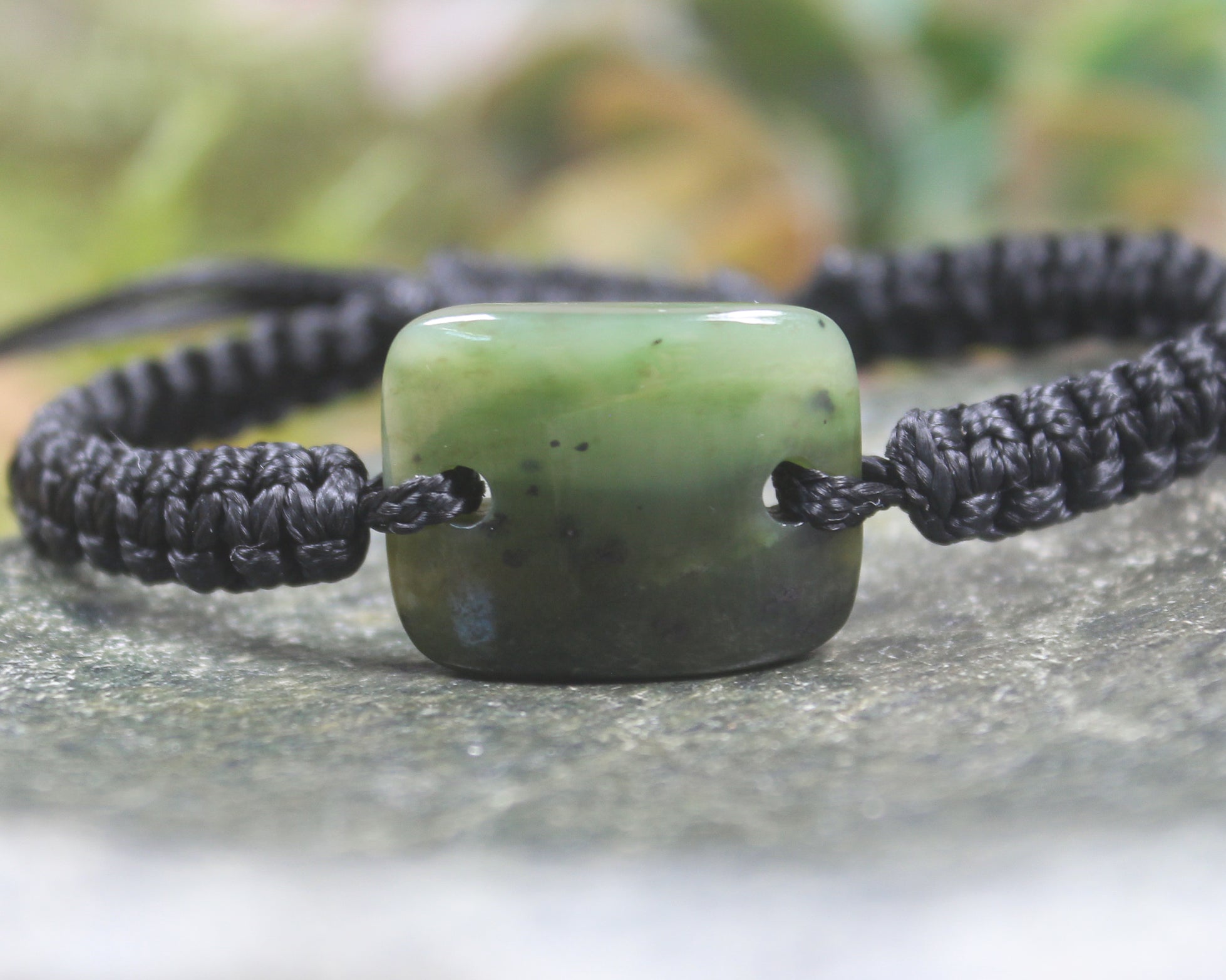 Adjustable Hapopo Pounamu Bracelet - New Zealand Greenstone