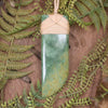 Flower Jade Pounamu Taniwha Tooth pendant