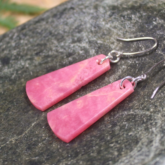 Rhodonite Roimata earrings