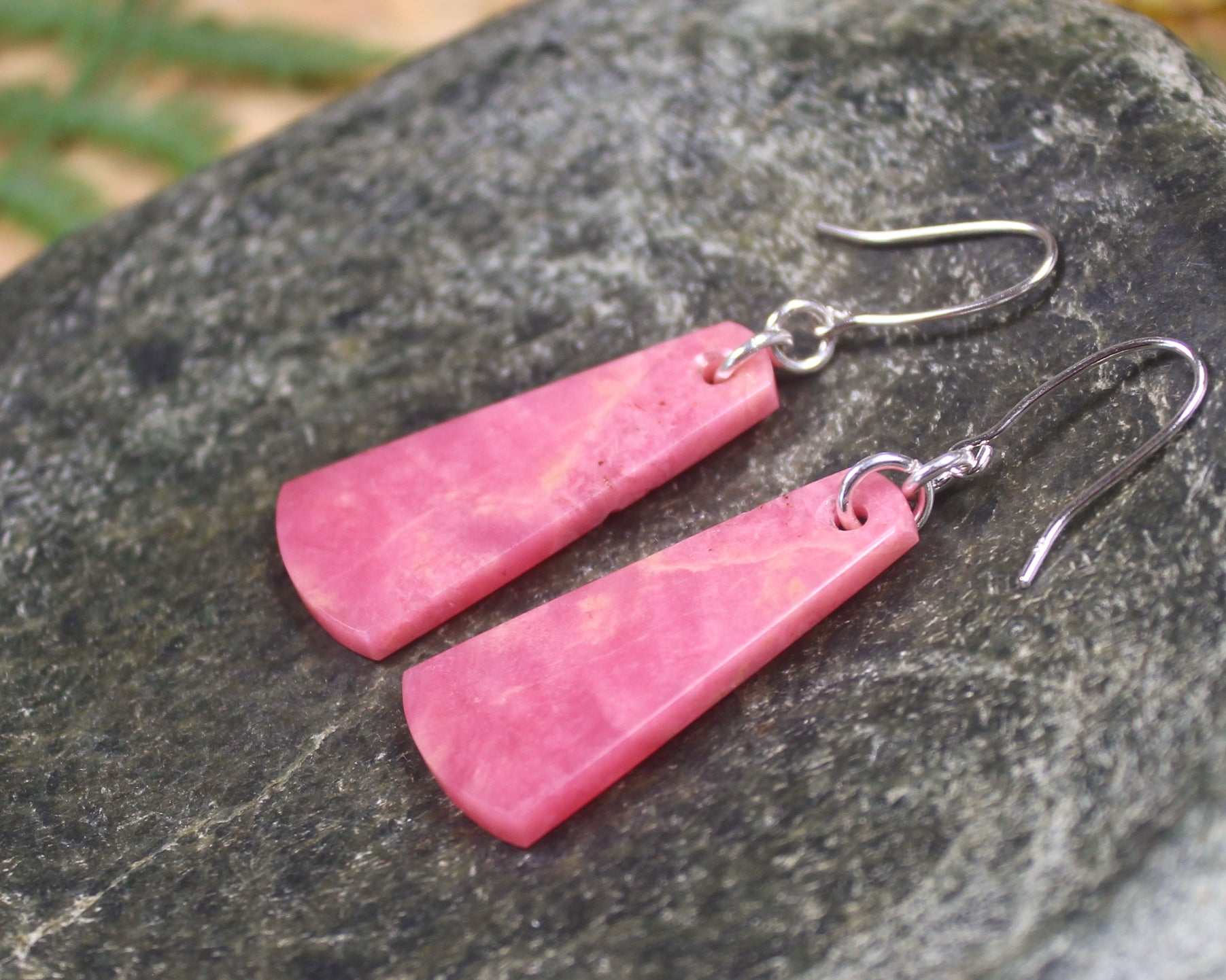 Rhodonite Roimata earrings