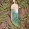 Flower Jade Pounamu Taniwha Tooth pendant