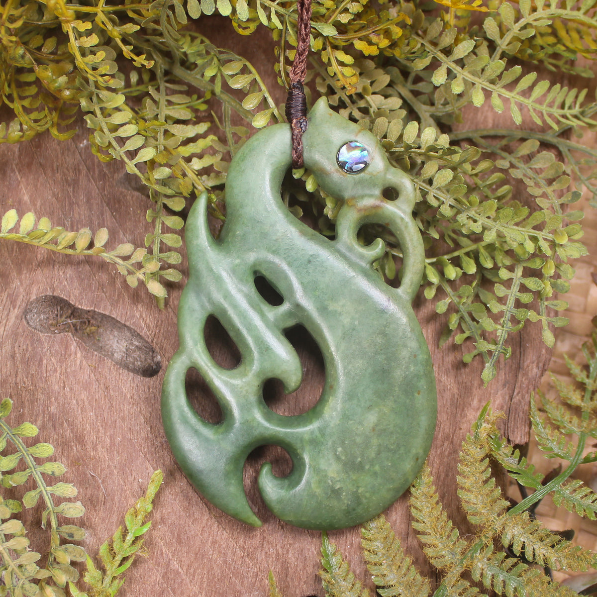 Manaia carved from Raukaraka Pounamu - NZ Greenstone