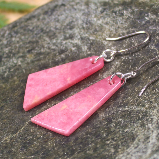 Rhodonite Roimata earrings