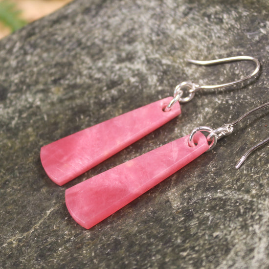 Rhodonite Roimata earrings