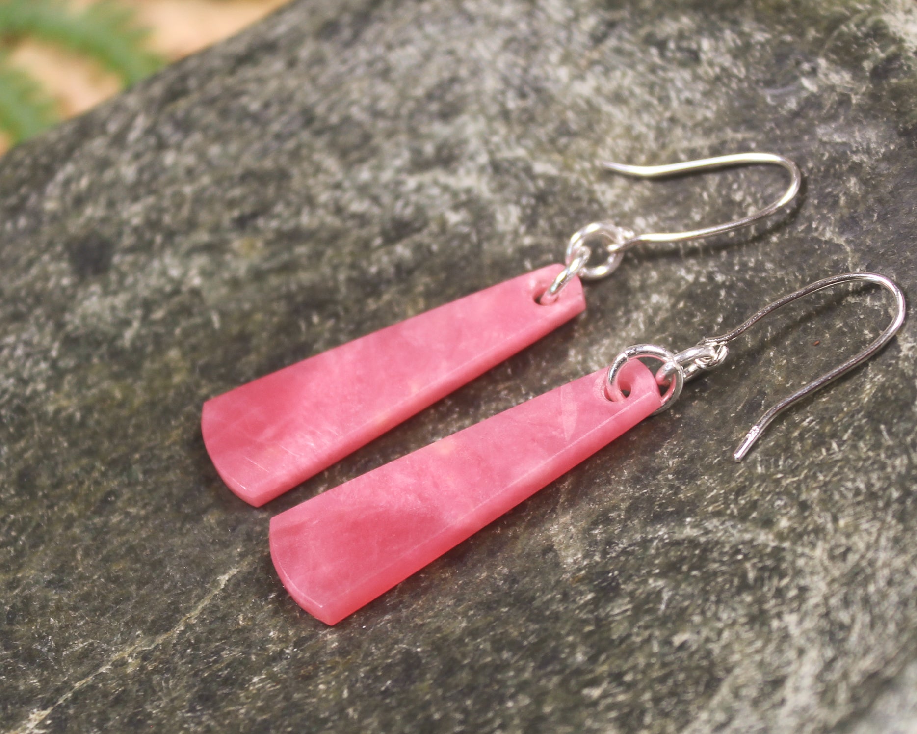 Rhodonite Roimata earrings