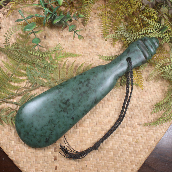 Mere carved from Arahura Pounamu - NZ Greenstone