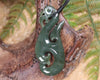 Manaia carved from Inanga Pounamu - NZ Greenstone