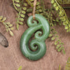 Hammerhead pendant carved from Hapopo Pounamu - NZ Greenstone
